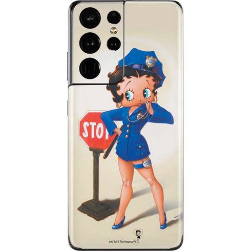 Betty Boop The Police Officer Galaxy S21 Ultra 5G Skin